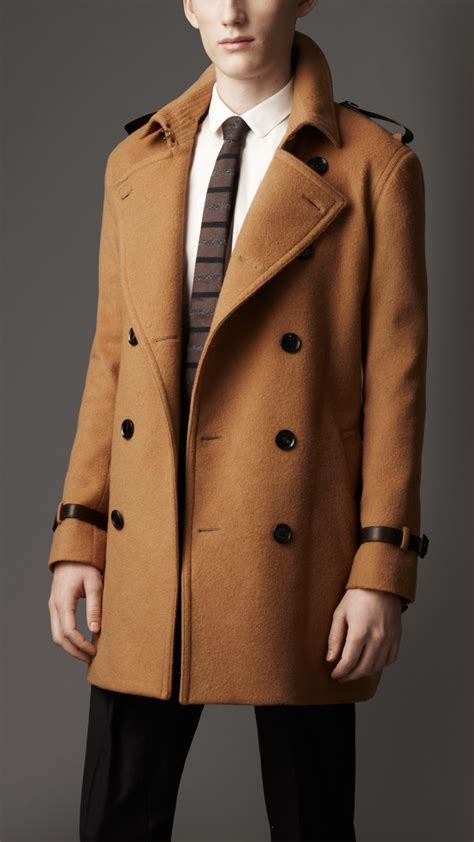 burberry men's wool overcoat|Burberry trench coat men's.